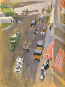 Joaquin Sorolla - Fifth Avenue, New York | Хоакин Соролья