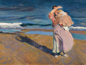 Joaquin Sorolla - Fisherwomen with her son | Хоакин Соролья