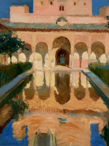 Joaquin Sorolla - Hall of the Ambassadors, Alhambra, Granada | Хоакин Соролья