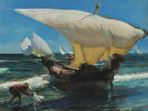 Joaquin Sorolla - On the Coast of Valencia | Хоакин Соролья