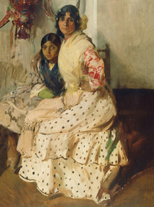 Joaquin Sorolla - Pepilla the Gypsy and Her Daughter | Хоакин Соролья
