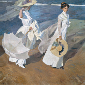 Joaquin Sorolla - Strolling along the Seashore | Хоакин Соролья
