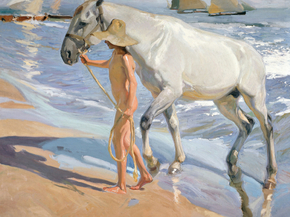 Joaquin Sorolla - The Horses Bath | Хоакин Соролья Joaquin Sorolla - The Horses Bath | Хоакин Соролья