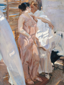 Joaquin Sorolla - The Pink Robe | Хоакин Соролья