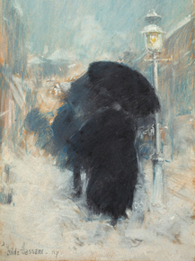 Childe Hassam - A New York Blizzard | Чайльд Гассам