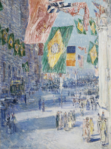 Childe Hassam - Avenue of the Allies Brazil | Чайльд Гассам