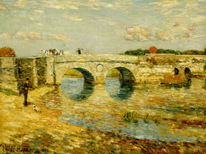 Childe Hassam - Bridge over the Stour | Чайльд Гассам