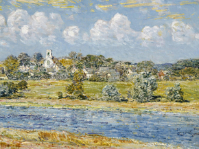 Childe Hassam - Landscape at Newfields, New Hampshire | Чайльд Гассам