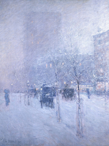 Childe Hassam - Late Afternoon, New York, Winter | Чайльд Гассам