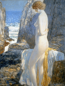 Childe Hassam - Nude, Appledore, Isle of Shoals | Чайльд Гассам