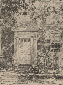 Childe Hassam - Portsmouth Doorway | Чайльд Гассам