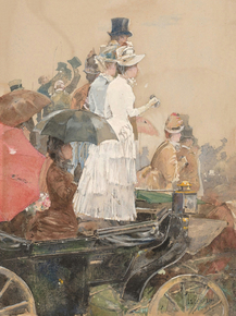 Childe Hassam - Spectators at the Grand Prix | Чайльд Гассам