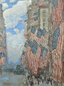 Childe Hassam - American Flag Ever Seen in New York | Чайльд Гассам