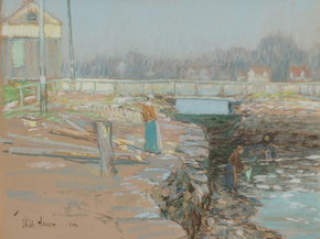 Childe Hassam - The Mill Dam, Cos Cob | Чайльд Гассам