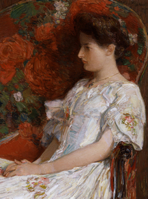 Childe Hassam - The Victorian Chair | Чайльд Гассам