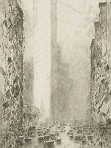 Childe Hassam - Washingtons Birthday. Fifth Avenue | Чайльд Гассам