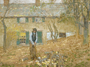 Childe Hassam - Woodchopper | Чайльд Гассам