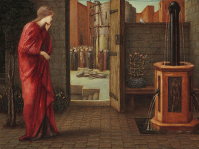 Edward Burne-Jones - Danae Watching the Building | Эдвард Бёрн-Джонс