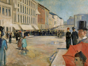 Edvard Munch - Music on the Karl Johan Street | Эдвард Мунк