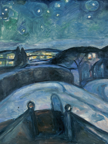Edvard Munch - Starry Night | Эдвард Мунк