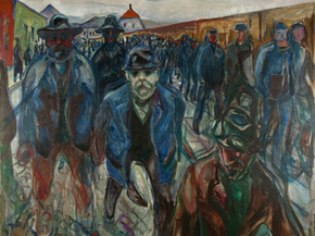 Edvard Munch - Workers on their Way Home | Эдвард Мунк Edvard Munch - Workers on their Way Home | Эдвард Мунк