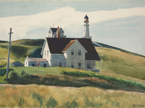 Edward Hopper - Hill and Houses, Cape Elizabeth, Maine | Эдвард Хоппер