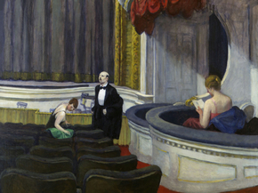 Edward Hopper - Two on the Aisle | Эдвард Хоппер