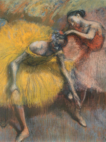 Edgar Degas - Deux danseuses jaunes et roses | Дега Эдгар
