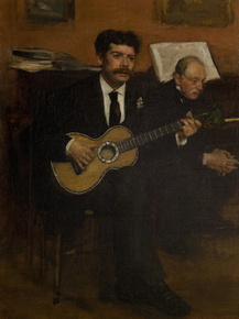 Edgar Degas - Lorenzo Pagans and Auguste de Gas | Дега Эдгар
