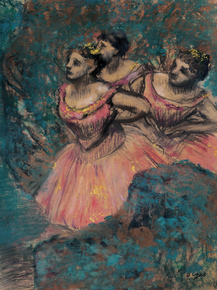 Edgar Degas - Three Dancers in Red Costume | Дега Эдгар