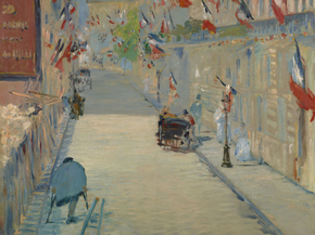 Edouard Manet - The Rue Mosnier with Flags | Эдуард Мане