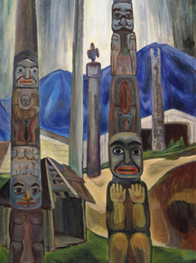 Emily Carr - Corner of Kitwancool Village | Эмили Карр
