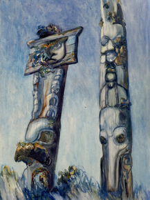 Emily Carr - Haida Totems, Cha-atl, Queen Charlotte Island | Эмили Карр Emily Carr - Haida Totems, Cha-atl, Queen Charlotte Island | Эмили Карр