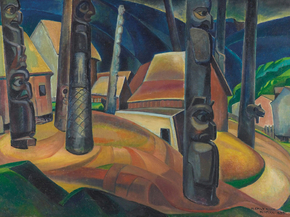 Emily Carr - Kispiax Village | Эмили Карр Emily Carr - Kispiax Village | Эмили Карр