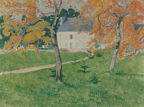 Emile Bernard - House among trees | Эмиль Бернар