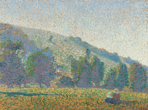 Emile Bernard - Two Breton women in a meadow | Эмиль Бернар