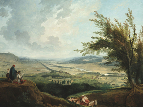 Hubert Robert - An extensive landscape near Paris | Юбер Робер Hubert Robert - An extensive landscape near Paris | Юбер Робер