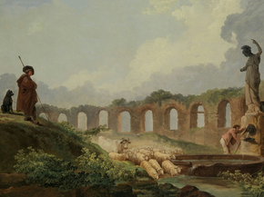 Hubert Robert - Aqueduct in Ruins | Юбер Робер