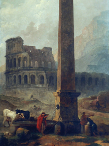 Hubert Robert - Coliseum and the Lateran Obelisque | Юбер Робер
