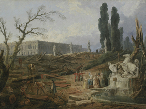 Hubert Robert - Le Bosquet des Bains Apollon | Юбер Робер