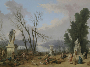 Hubert Robert - Le Tapis Vert | Юбер Робер