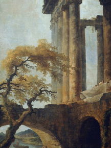 Hubert Robert - Temple of Saturn and the Opening | Юбер Робер