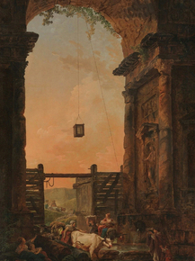 Hubert Robert - The Return of the Cattle | Юбер Робер