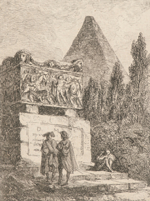 Hubert Robert - The Sarcophagus | Юбер Робер