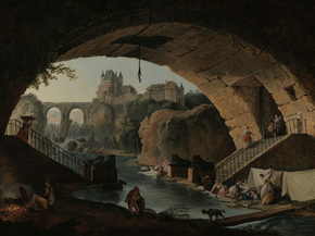 Hubert Robert - View of Bridge of Sphinx | Юбер Робер