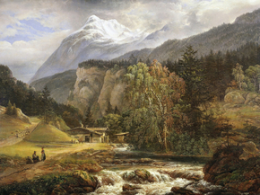 Johan Christian Dahl - Alpine Landscape | Юхан Кристиан Даль