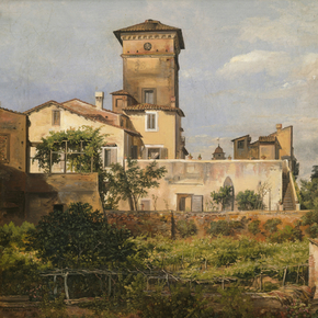 Johan Christian Dahl - Scene from the Villa Malta | Юхан Кристиан Даль