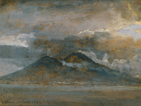 Johan Christian Dahl - The Bay of Naples with Vesuvius | Юхан Кристиан Даль