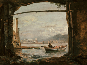 Johan Christian Dahl - View from a grotto | Юхан Кристиан Даль