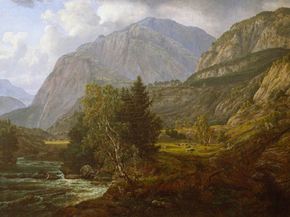 Johan Christian Dahl - View of Fortundalen | Юхан Кристиан Даль
